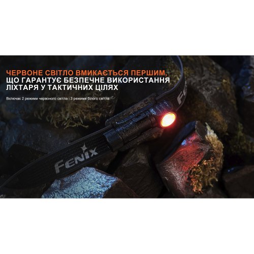 Налобный светодиодный аккумуляторный тактический LED фонарь Fenix 200Lm IP68 HM23 V2.0 Scout