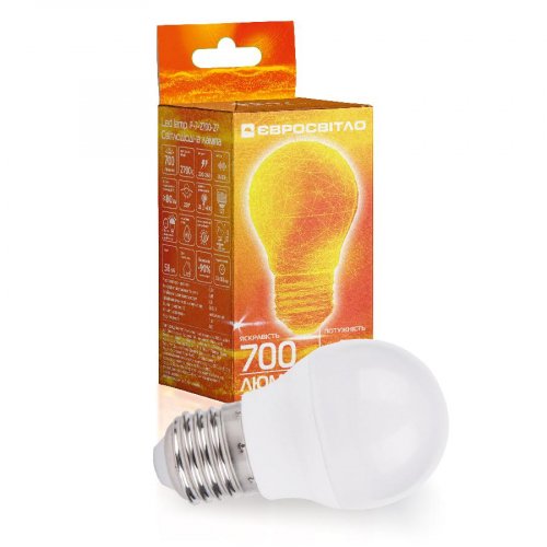 LED лампа Евросвет 7W Е27 2700K (P-7-2700-27) 000058869