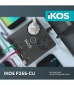 Мережевий фільтр-подовжувач IKOS F25S-CU 2 розетки/4USB/Type-C 1.5м black 0006-CEF Мережевий фільтр-подовжувач IKOS F25S-CU 2 розетки/4USB/Type-C 1.5м black 0006-CEF