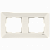 Рамка подвійна горизонтальна Viko Meridian кремова (90979202-WH)