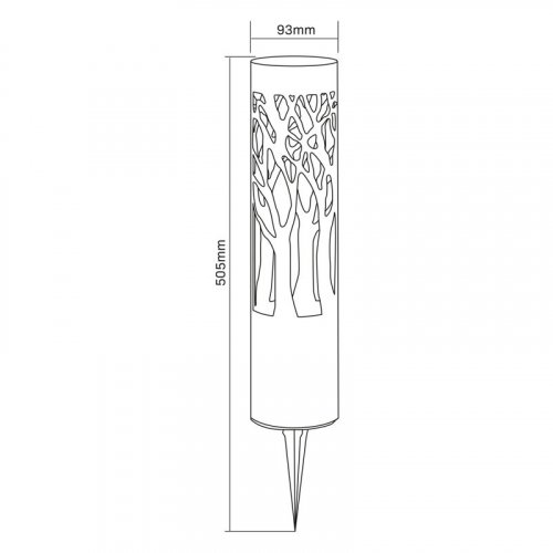 LED светильник садово-парковый Goldlux Albero на солнечной батарее 3000K IP44 330260