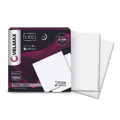 Світлодіодна LED панель Velmax 48W 6200K 25-24-28