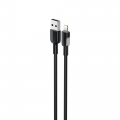 Кабель з'єднувальний зарядний HAVIT USB - Lightning 2.4A 1м силіконовий Black HV-CB306C
