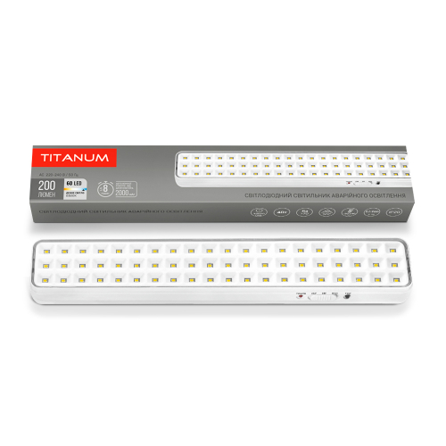 LED світильник аварійний TITANUM 60 LED 4W 6500K IP20 TL-EM1108