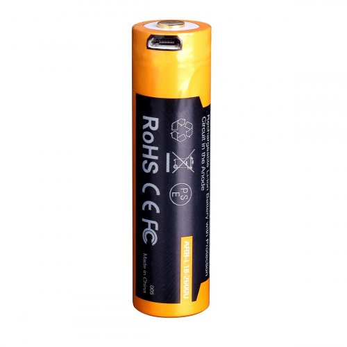 Аккумулятор 18650 Fenix ​​2600 mAh micro usb зарядка ARB-L18-2600U