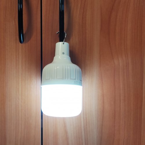 Ліхтар лампа LED акумуляторна LT підвісна кемпінгова на гачку 5V 20W USB BATTERY-LAMP-20 031101