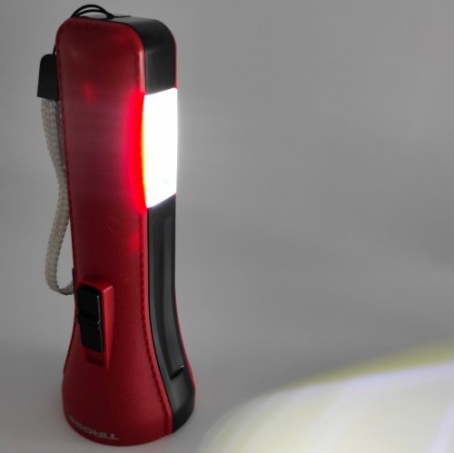 Портативний світлодіодний акумуляторний ліхтарик Tiross 3 Вт LED 1200mAh червоний TS-1851 