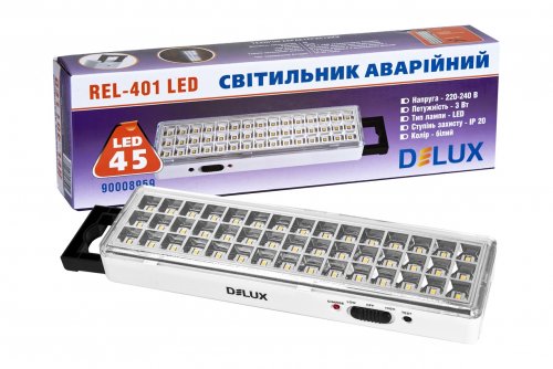 LED светильник аварийный DELUX REL-401 3W 45LED IP20 90016959
