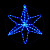 Led гірлянда DELUX Motif Star Z 6 кінц. 60*60см 13 flash синій 90019524