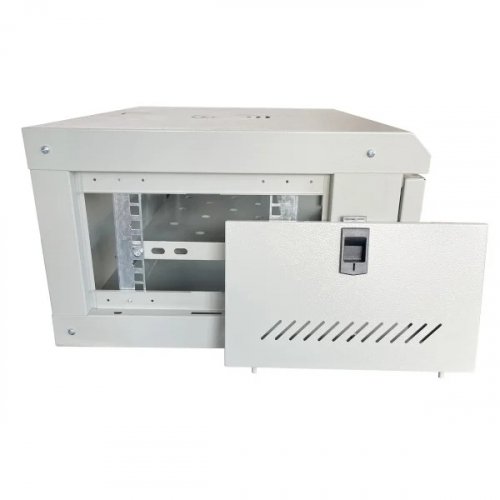 Шкаф серверный настенный Gear 4U с полкой 600x600х240 серый GWMSN-4U-600-600G