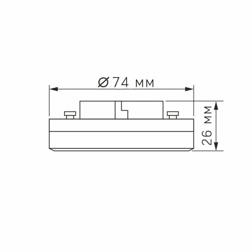 Світлодіодна лампа Videx 8W GX53 3000K VL-GX53-08533