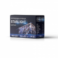 Led гирлянда Евросвет STARLIGHT бахрома синий 100LED 3,2х0,7м IP20 прозрачный провод 000057281