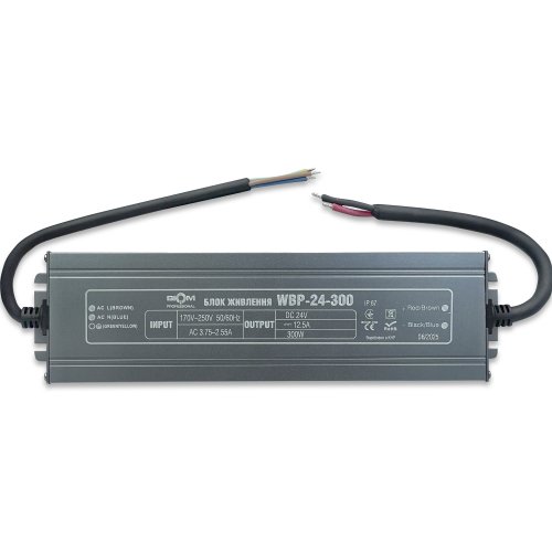 Блок живлення Biom Professional 300W 24V 12.5A IP67 WBP-24-300 27330