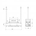 LED светильник EUROLAMP индустриальный LIDER 50W 3000-6000K IP65 LDR-50/4/120(P)