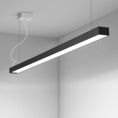 LED светильник подвесной EVROLIGHT линейный на тросах Sign-30 30Вт 6400К черный 000058789