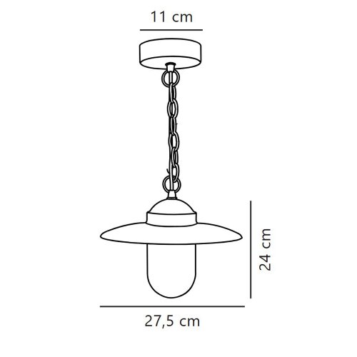 Підвісний LED світильник Nordlux Luxembourg E27 IP33 коричневий 72805009