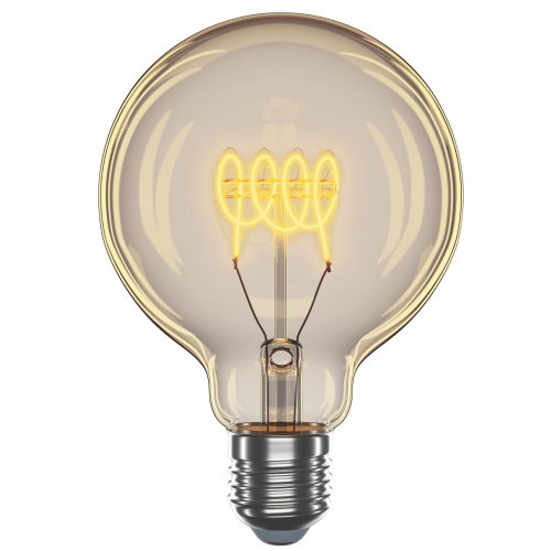 Світлодіодна LED лампа Velmax Filament Amber G95 4W E27 2700K 21-47-17