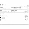 Точечный светильник Azzardo Emilio GU10 IP54 GM2104 BK (AZ0809)