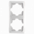 Рамка двойная вертикальная Viko Carmen белая (90571002)