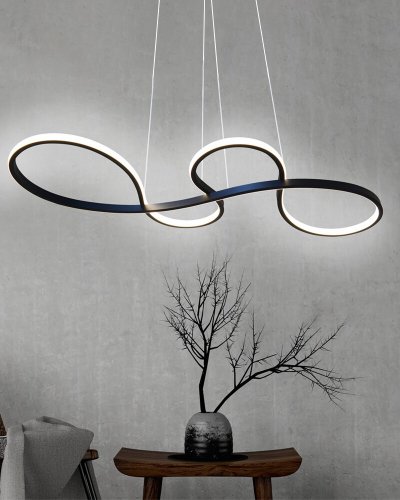 LED світильник підвісний Goldlux Salsa 38W 4000K чорний 331090