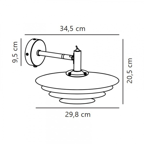 Світильник бра накладний Nordlux Bretagne під лампу G9 IP20 графіт 2213471010