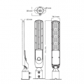 Вуличний LED світильник Horoz ROCKET-100 100W 6400K 074-015-0100-020