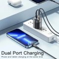 Сетевое зарядное устройство Essager Lingyun 33W GaN Digital Display A+C black el-33 Сетевое зарядное устройство Essager Lingyun 33W GaN Digital Display A+C black el-33