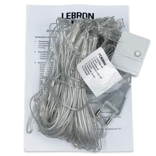 LED гирлянда Lebron сетка 1.5x1.5м 120LED 220В IP20 желтая 15-18-53 LED гирлянда Lebron сетка 1.5x1.5м 120LED 220В IP20 желтая 15-18-53
