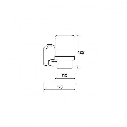 Вуличний світильник Eurolamp DECO R Е27 IP54 чорний BRA-1xE27(DECO)R