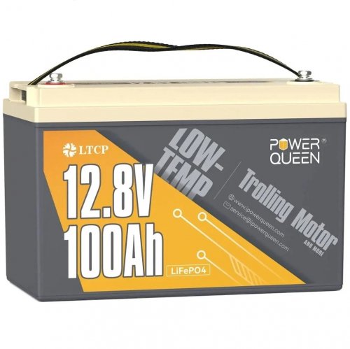 Аккумуляторная батарея литиевая Power Queen Low Temperature Protection LiFePO4 12V 100Ah (1280Wh) powerqueen-12-100