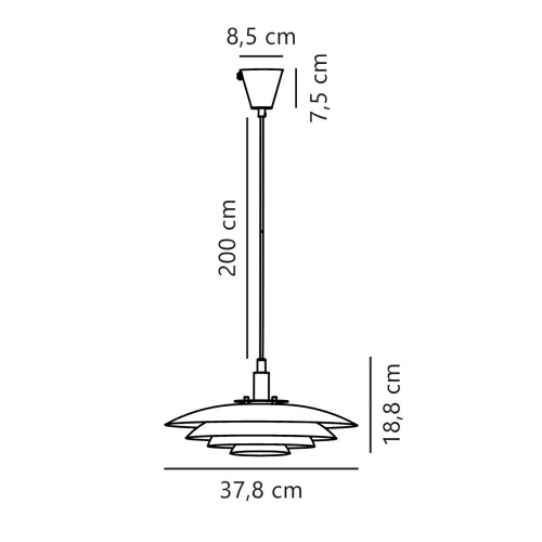 Підвісний світильник Nordlux Bretagne G9 сірий 39489910