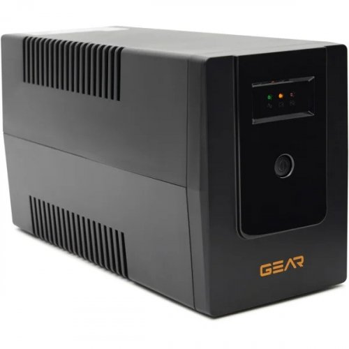 ИБП непрерывного действия Gear 1000VA 720W LED plastic RJ45+USB GU-1000PL