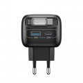Мережевий зарядний пристрій HAVIT UC251 GaN 35W USB-A+USB-C з кабелем USB-C HV-UC251-BK