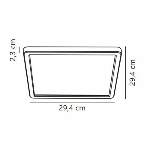 LED світильник накладний Nordlux Oja 14.5W 3000-4000K IP54 квадрат чорний 2015066103