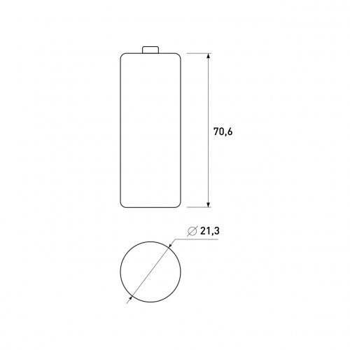 Акумулятор Samsung 21700 5000mAh INR21700-50S