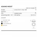 Точечный светильник Azzardo Adamo NC1825-M-WH