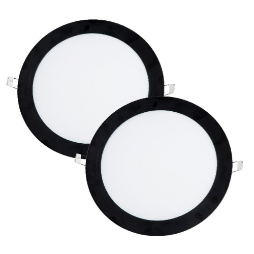 Мультипак LED cветильник встраиваемый Евросвет NOAS YL10-1801-S 18Вт 3200К черный 000059929