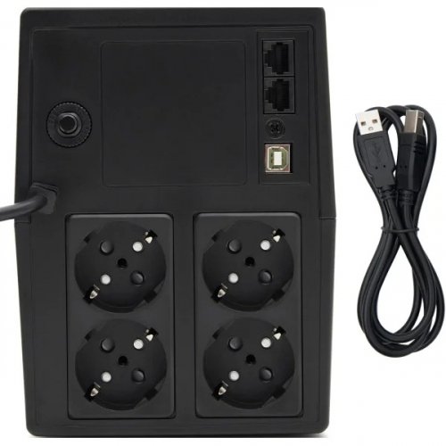 ИБП непрерывного действия Gear 1500VA 900W LED plastic RJ45+USB GU-1500PL