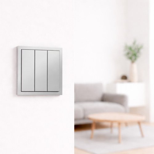 Выключатель Ardero EV113-S Soft трехклавишный серебро 8719