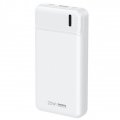 Портативное зарядное устройство УМБ повербанк Remax Pure Series 20Вт + 18Вт PD+QC 20000MAH WHITE RPP-288 W