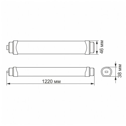 LED світильник лінійний Videx 36W 5000K IP65 VL-BNWL-36125