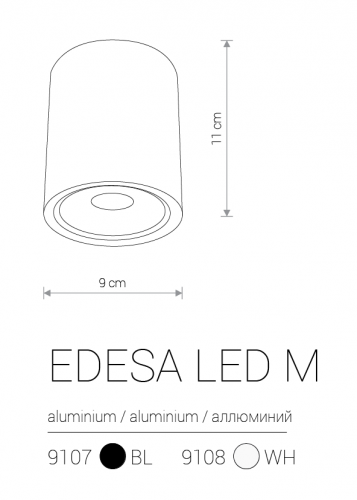 Вуличний світильник Nowodvorski EDESA LED M 9108