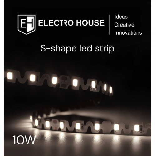 LED лента ElectroHouse S-Shape SMD2835 120шт/м 10W/м IP20 12V 4500K EH-STR2S