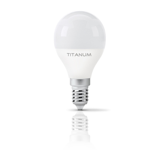 LED лампа Titanum G45 6W E14 3000K TLG4506143