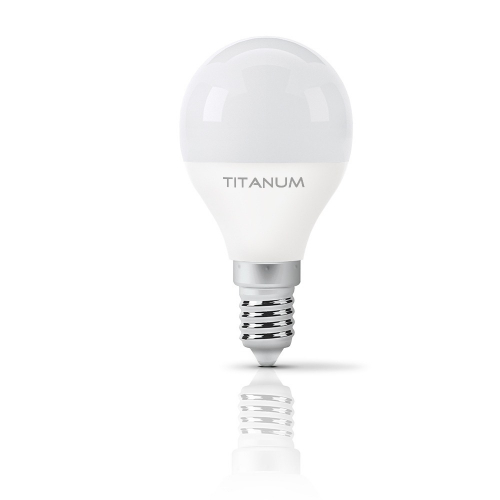 Світлодіодна LED лампа Titanum G45 6W E14 3000K TLG4506143