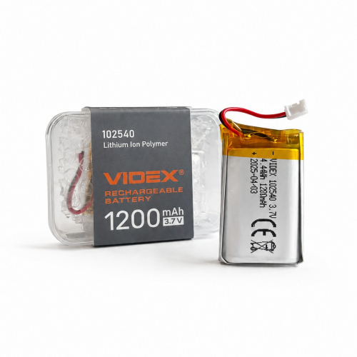 Аккумулятор Videx Li-pol 1200mAh 3.7V VLF-B102540-12