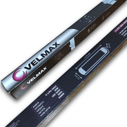 Линейный LED светильник Velmax V-LPO 30W 6500K IP20 25-12-63