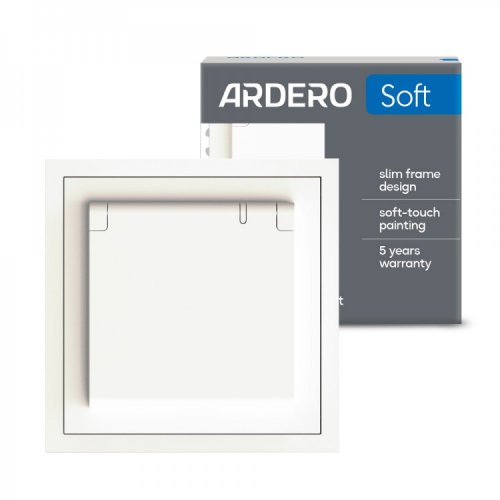 Розетка Ardero Soft ER131-W одинарная с заземлением крышкой и шторкой белый 8630