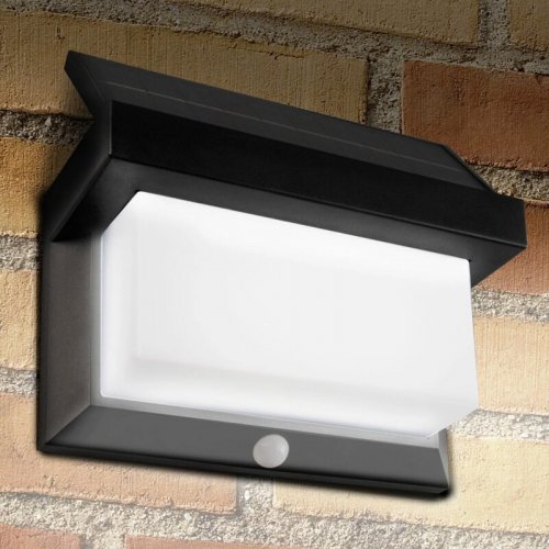 LED светильник уличный Goldlux Tony Pir на солнечной батарее 6500К IP44 с датчиком движения 325464