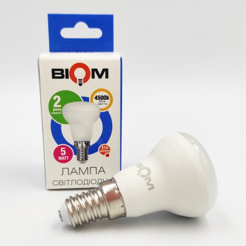 Світлодіодна лампа Biom R39 5W E14 4500K BT-552